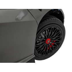 Auto Lamborghini Aventador SV na akumulator dla 2 dzieci Szary + Pilot 2,4 GHz + Pianka EVA + Audio LED
