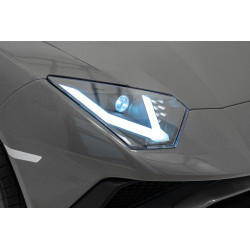 Auto Lamborghini Aventador SV na akumulator dla 2 dzieci Szary + Pilot 2,4 GHz + Pianka EVA + Audio LED