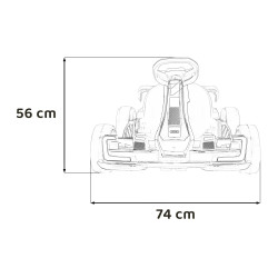 Pojazd Gokart Audi z Funkcją Driftu Czerwony
