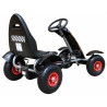Gokart na pedały Racing XL dla dzieci 3+ Czarny + Pompowane koła + Regulacja fotela + Wolny bieg