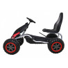 Duży Gokart Strong na pedały dla dzieci Czarny + Obciążenie 100 kg + Koła EVA + Hamulec ręczny + Sportowy fotel