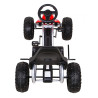 Duży Gokart Strong na pedały dla dzieci Czerwony + Obciążenie 100 kg + Koła EVA + Hamulec ręczny + Sportowy fotel