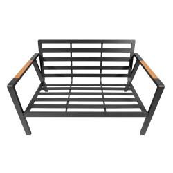 Meble Ogrodowe Aluminiowe Sofa + Dwa Fotele + Stolik