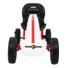 Gokart ABARTH na pedały dla dzieci Biały + Koła EVA + Hamulec ręczny + Wolny bieg