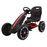Gokart ABARTH na pedały dla dzieci Czarny + Koła EVA + Hamulec ręczny + Wolny bieg