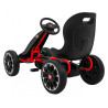 Gokart ABARTH na pedały dla dzieci Czarny + Koła EVA + Hamulec ręczny + Wolny bieg