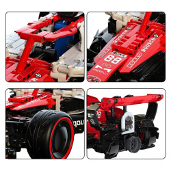 Zestaw Klocków Bolid, formuła 1 - 1185el. Czerwony