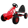 Gokart Champion na pedały dla dzieci 3+ Czerwony + Pompowane opony + Regulowane siedzisko + Ręczny hamulec