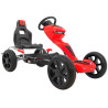 Gokart Grand Ride na pedały dla dzieci 3+ Czerwony + Koła EVA + Regulacja fotela + Hamulec ręczny