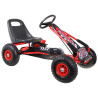 Gokart Air na pedały dla dzieci 3+ Czerwony + Pompowane opony + Regulowany fotel