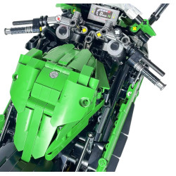 Zestaw Klocków technicznych Motocykl Sportowy Zielony 2304el.