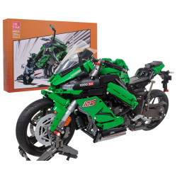 Zestaw Klocków technicznych Motocykl Sportowy Zielony 2304el.