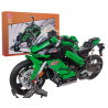 Zestaw Klocków technicznych Motocykl Sportowy Zielony 2304el.