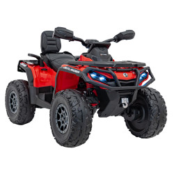 Quad Can Am Outlander ATV z Pilotem Czerwony