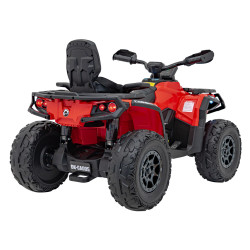Quad Can Am Outlander ATV z Pilotem Czerwony
