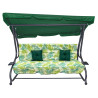 Huśtawka Ogrodowa Siedzisko Textylina 2x1 Wzór Liście Palmy