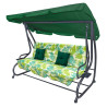 Huśtawka Ogrodowa Siedzisko Textylina 2x1 Wzór Liście Palmy