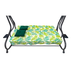 Huśtawka Ogrodowa Siedzisko Textylina 2x1 Wzór Liście Palmy