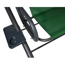 Huśtawka Ogrodowa Siedzisko Textylina 2x1 Wzór Liście Palmy