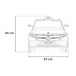 Pojazd Mercedes Benz EQA 250 Czerwony
