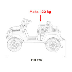 Pojazd Buggy 4-osobowy Champion Biały