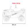 Pojazd Quad ATV Robust 01 Żółty