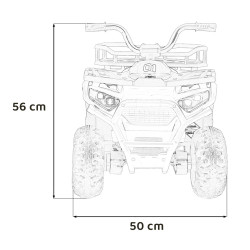 Pojazd Quad ATV Robust 01 Żółty