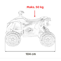 Pojazd Quad Fast Wheel Czarny