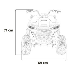 Pojazd Quad Fast Wheel Czarny