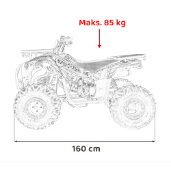Pojazd Quad Spalinowy 120CC DISCOVERER Pomarańczowy