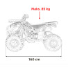 Pojazd Quad Spalinowy 120CC DISCOVERER Pomarańczowy