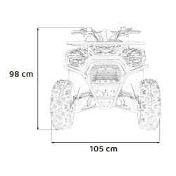 Pojazd Quad Spalinowy 120CC DISCOVERER Pomarańczowy