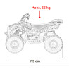 Pojazd Quad Spalinowy 49CC SIRIUS Czarny