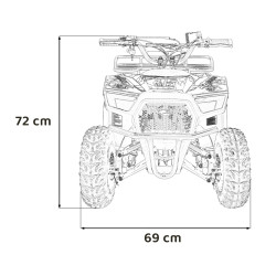 Pojazd Quad Spalinowy 49CC SIRIUS Niebieski
