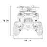Pojazd Quad Spalinowy 49CC SIRIUS Pomarańczowy