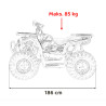 Pojazd Quad Spalinowy 200CC PRO RIDER Pomarańczowy