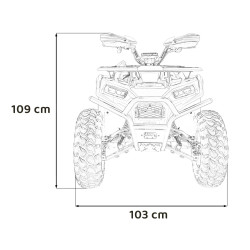 Pojazd Quad Spalinowy 200CC PRO RIDER Pomarańczowy