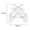 Pojazd Quad Spalinowy 200CC PRO RIDER Pomarańczowy