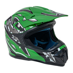 Kask Motocyklowy Enduro Zielony S