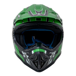 Kask Motocyklowy Enduro Zielony M