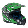 Kask Motocyklowy Enduro Zielony M