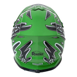 Kask Motocyklowy Enduro Zielony M