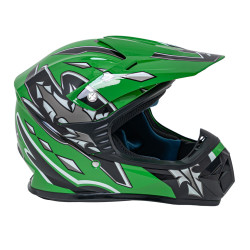 Kask Motocyklowy Enduro Zielony L