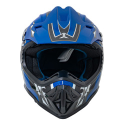 Kask Motocyklowy Enduro Niebieski M