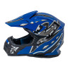 Kask Motocyklowy Enduro Niebieski M
