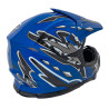 Kask Motocyklowy Enduro Niebieski L