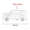 Pojazd Mercedes Benz MAYBACH G650 Niebieski