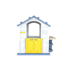 Dom Z Koszykówką i Zlewem Niebieski Dach