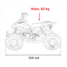 Pojazd Quad Spalinowy RENEGADE HIPERFECT 110CC Niebieski