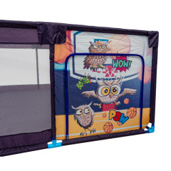 Miękki Kojec Dla Dzieci Prostokąt Sportowa Sowa